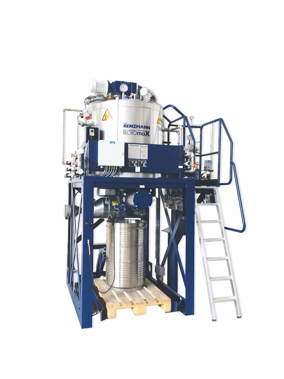 Distillation units for recovering solvents
