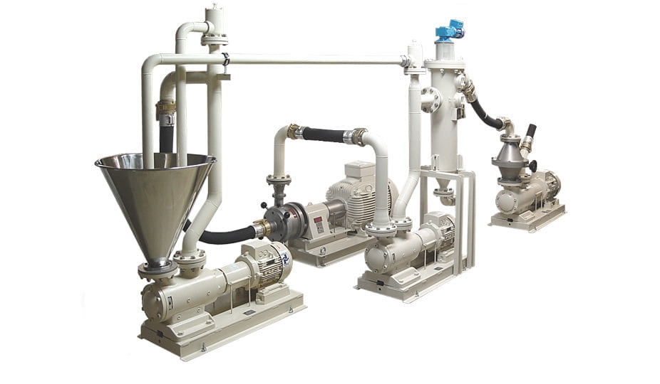 EVA vacuum de-aeration units of PUC for the production of grease